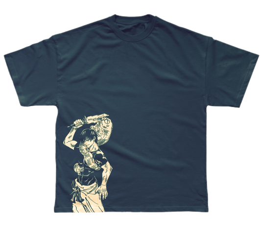 Vintage Tee - DTG Printed Samurai Graphic