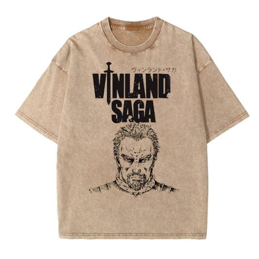 Vintage Tee - DTG Printed 'Vinland Saga' Graphic