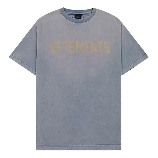 Vintage Washed Tapded Look Printing T shirt